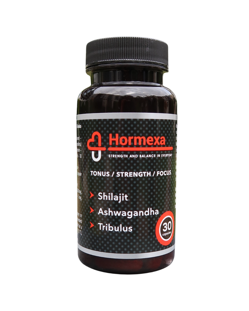 Натурална формула с Shilajit, Ashwagandha и Tribulus | Hormexa