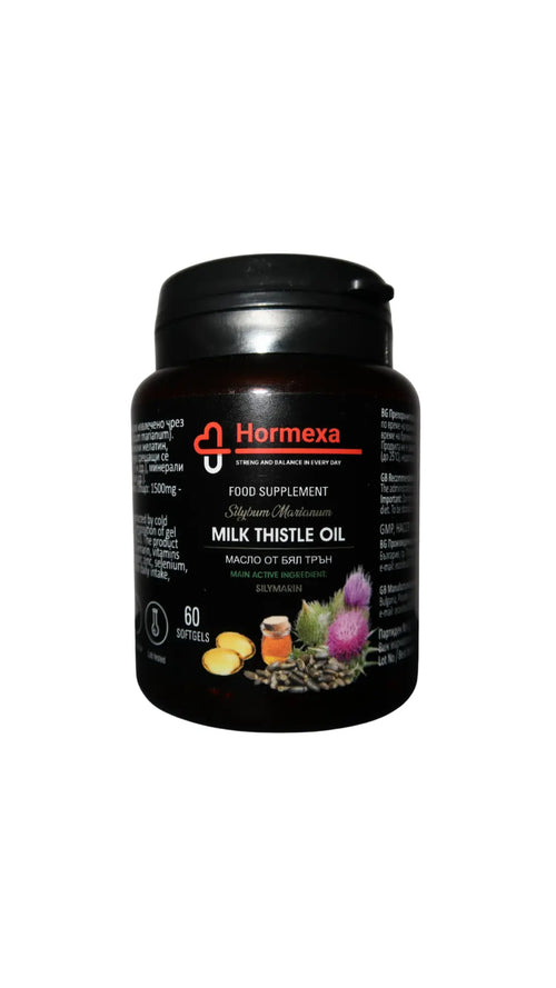 NATURAL DETOX - Гел капсули с масло от бял трън за детокс и регенерация на черния дроб | Hormexa